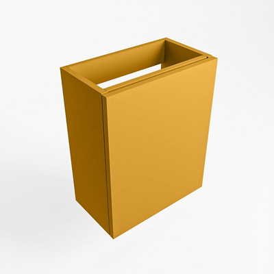 Mondiaz FOWY Meuble sous lave-mains - 40x22x50cm - 1 porte - push to open - softclose - Ocher