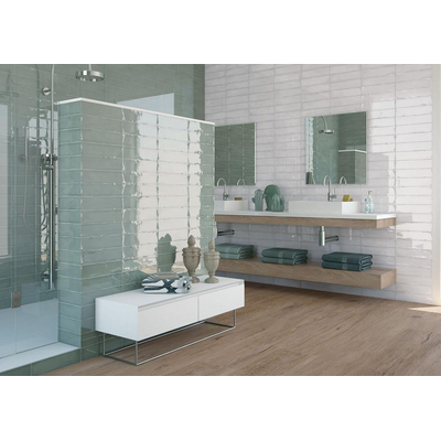 ÉCHANTILLON Terravito Pavero Carreau mural - 7,5x30cm - 8.6mm - Jade (Vert)
