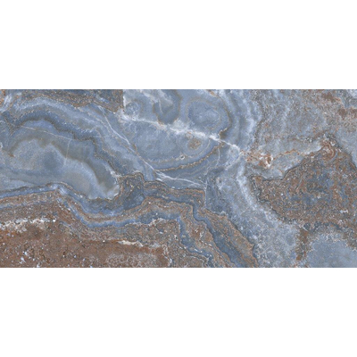 SAMPLE Cifre Cerámica Jewel Blue pulido - rectifié - Carrelage sol et mural - aspect marbre brillant bleu