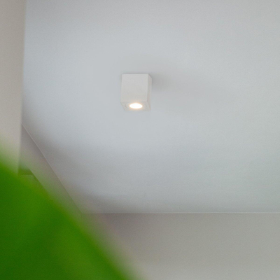 QAZQA Capa spot de salle de bains en surface - 9x9x9,5cm - carré - blanc mat