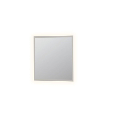 INK SP7 Spiegel - 80x3x80cm - LED rondom - gematteerd - colour changing - dimbaar - aluminium Zilver