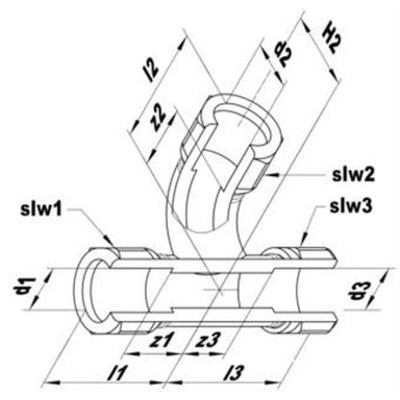 Vsh raccord en laiton super knel 15mm