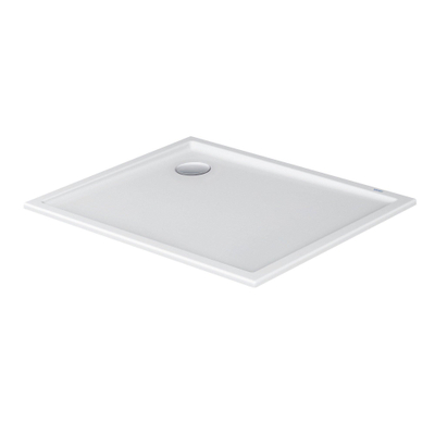 Duravit Starck Slimline Kunststof douchebak acryl rechthoekig - 100x80x5cm - zonder poten - wit