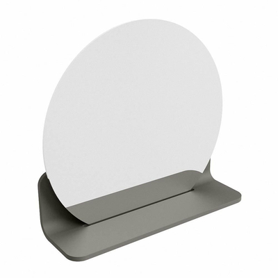 Mondiaz SPOT miroir – Ø 40 cm – avec tablette – Smoke (brun clair)