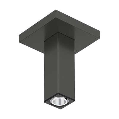 Hansgrohe Raindance alive Plafondaansluiting E - 100mm - geborsteld zwart chroom (antraciet)