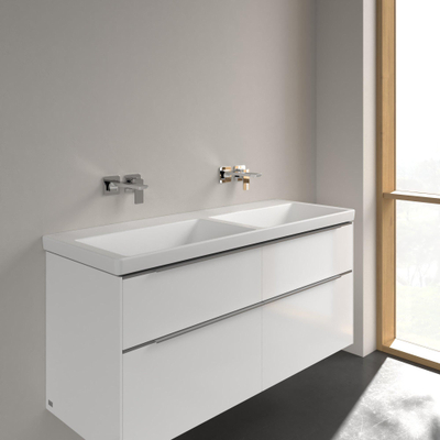 Villeroy & Boch Subway 3.0 lavabo - 130x47x16.5cm - sans trou de robinet - stone white mat