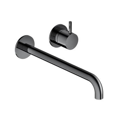 Hotbath Cobber partie apparente mitigeur encastré pour lavabo et bec 25 cm chrome noir