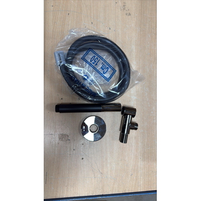 Hotbath Cobber inbouw handdoucheset. chroom zwart - licht beschadigd - OUTLET UDEN