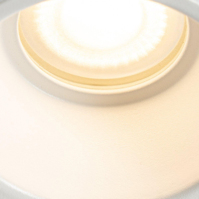QAZQA Dept Spot encastré - 8.8x8.8x9.2cm - dimmable - IP44 - blanc mat