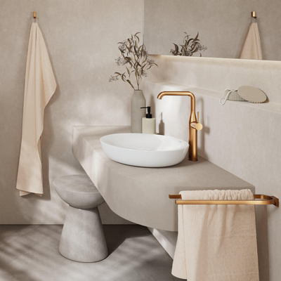 GROHE Essence New wastafelkraan - xl-size - opbouw - hoog - geborsteld warm sunset (koper)
