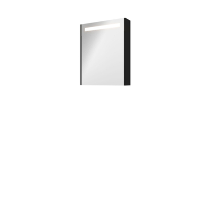 Proline Spiegelkast Premium met geintegreerde LED verlichting, 1 deur 60x14x74cm Mat zwart