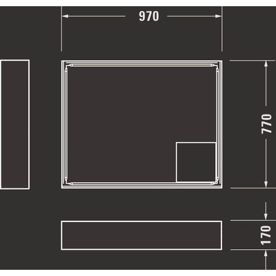 Duravit D-code Douchebak - 100x80cm acryl rechthoekig - wit