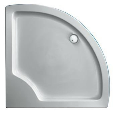 Plieger Luxury receveur de douche 90x90x18cm acrylique quart de cercle blanc
