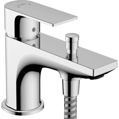 Hansgrohe Rebris e 1 greeps bad- en douchemengkraan Monotrou - met 2 flow rates - hoogglans chroom