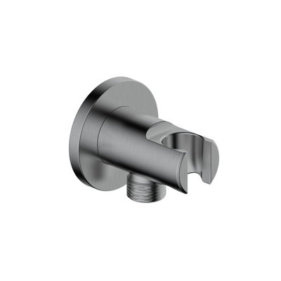 Adema Calypte wandaansluitbocht - ronde rozet - Gunmetal OUTLETSTORE