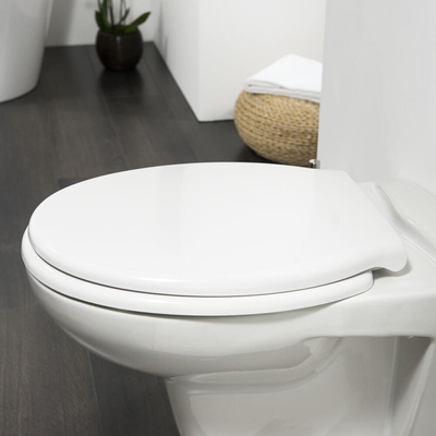 Tiger Abattant WC Burton fermeture amortie Duroplast Blanc 37.3x5.5x44.2cm