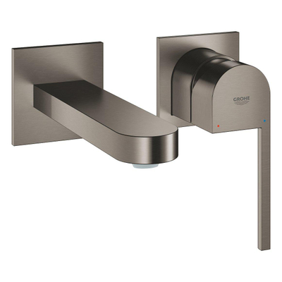 Grohe Plus 2-gats wandkraan m-size met sprong 14.7cm brushed hard graphite