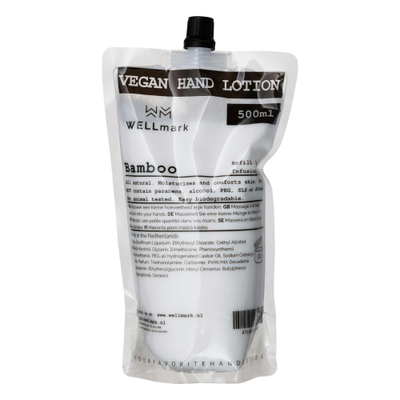 Wellmark Navulverpakking Hand Creme Bamboe 500ml
