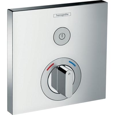 Hansgrohe ShowerSelect afbouwdeel voor inbouwkraan thermostatisch met 1 stopkraan voor 1 douchefunctie chroom