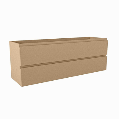 Mondiaz HAY wastafelonderkast - 140x40x50cm - 2 lades - uitsparing midden - softclose - Oro