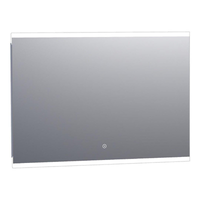 BRAUER Twinlight Spiegel - 100x70cm - verlichting - rechthoek - zilver