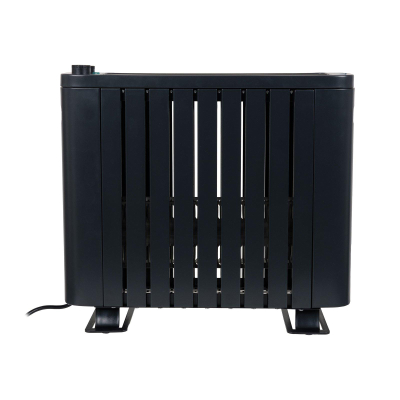 Eurom RAD radiatorkachel - 48x15x42cm - 1000watt - staand- metaal zwart mat