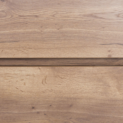 Saniclass Aurora Badmeubelset - 120cm - 2 lades - dubbele wastafel keramiek - zonder kraangat - zwart - roble