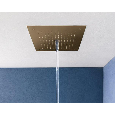 Crosswater MPRO Tête de douche - 38x38cm - 2 types de jets - Laiton brossé