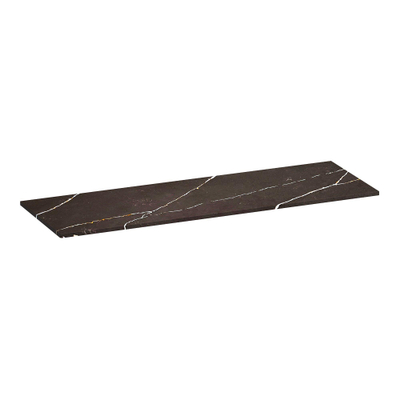 BRAUER Artificial Marble Plan sous vasque - 140x46x2cm - sans trou de robinet - composite - Copper Brown