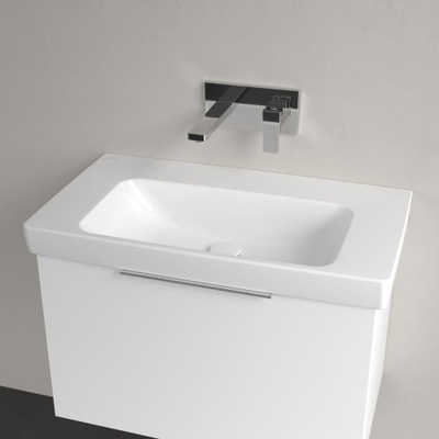 Villeroy & Boch Architectura wastafel - 80x44.5cm - zonder kraangat - zonder overloop CeramicPlus - White Alpine (glans wit)