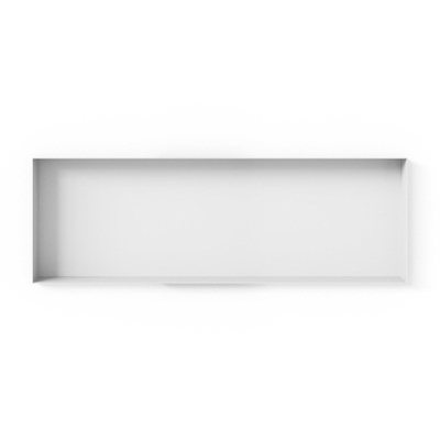 Looox Colour BoX niche encastrée - 90x30x10cm - Acier inoxydable blanc mat