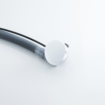FugaFlow Eccelente Acces Ensemble de vidage de baignoire - commande rotative - prolongé - blanc mat