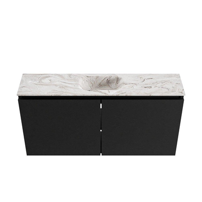 MONDIAZ TURE-DLUX 100cm toiletmeubel Urban. EDEN wastafel Glace positie midden. Met 1 kraangat.