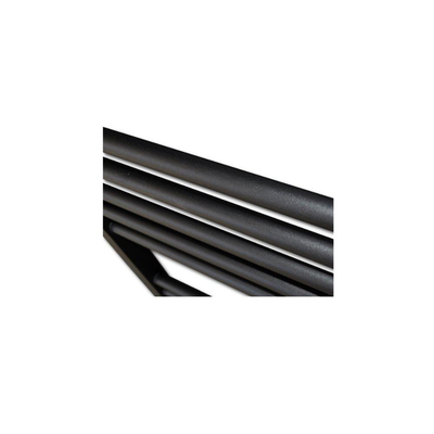 Sanicare Lumara Elektrische Radiator - 170x50cm - 1026W - zilvere thermostaat - rechtsonder - wifi - aluminium - mat zwart