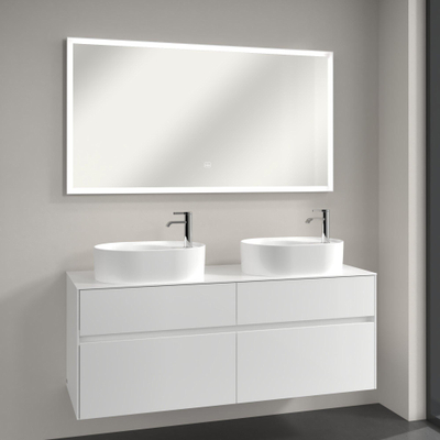 Villeroy & Boch Subway 3.0 kast hoog - 171x40cm - 2 deur - 1 schap links - Graphite (grijs)