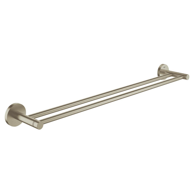 GROHE Essentials Porte-serviettes - 60cm - double - nickel brossé