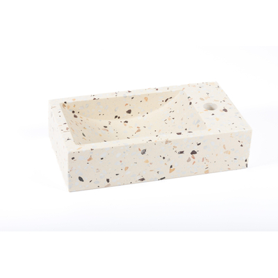 Saniclass Fontaine - 40x22x10cm - terrazzo - beige