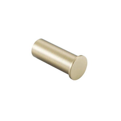 FugaFlow Handdoekhaak - rond - enkel - Geborsteld Messing PVD (Goud)