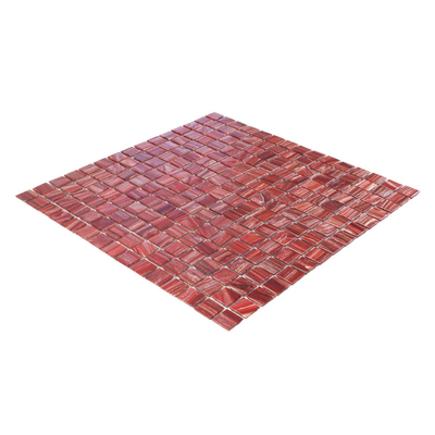The Mosaic Factory Amsterdam Mosaïque - 32.2x32.2cm - carreau mural et de sol - brillant - wine red