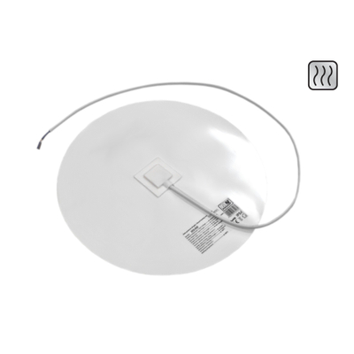 Sanicare Chauffage de miroir 30cm (élément) rond Autocollant et à raccorder directement au secteur