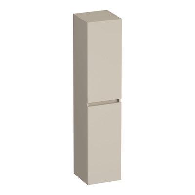 BRAUER Joy armoire de salle de bains - 160x35x35cm - 2 portes - sans poignées - ouvrant à gauche ou à droite - beige mat