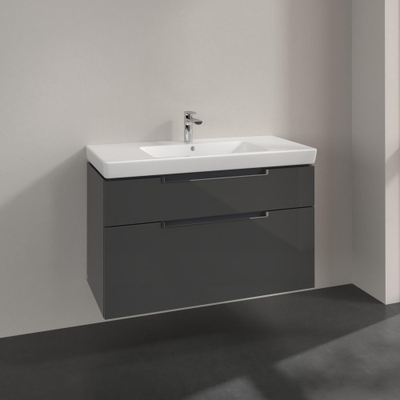 Villeroy & Boch Subway 2.0 wastafelonderkast - 98.7x59x44.9cm - grijs