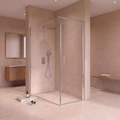 Fortifura Galeria Douchecabine - 70x120x200cm - profiel veiligheidsglas - antikalk - chroom