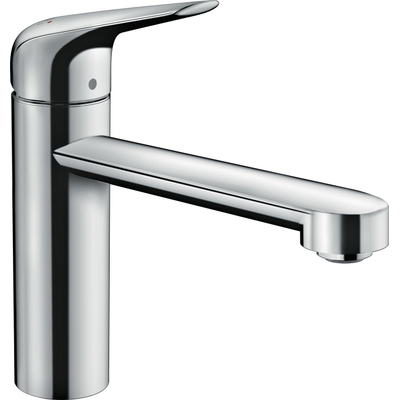 Hansgrohe M42 M4221-H120 Mitigeur de cuisine 1 trou CoolStart EcoClick avec bec pivotant à 360° chrome