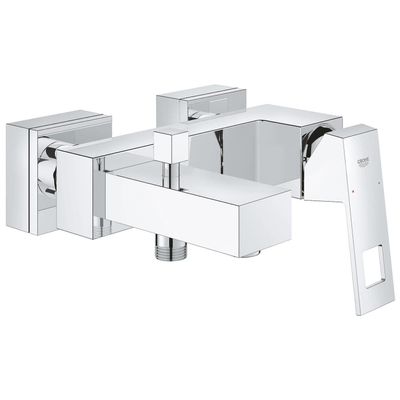 GROHE Eurocube robinet de baignoire avec inverseur et raccords chrome