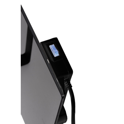 Eurom Sani 400 Comfort Infraroodpaneel badkamer 83.5x48.1cm Wifi 400watt Glas Zwart