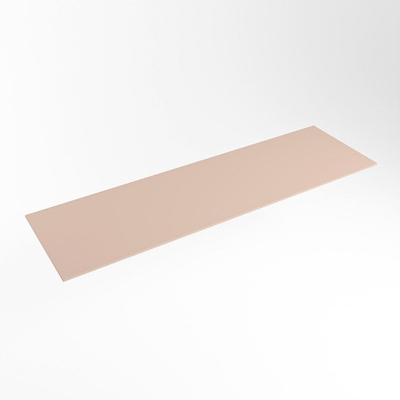 Mondiaz TOP 30 Topblad - 140x30x0.9cm - geschikt voor afdekplaat - Solid surface - Rosee