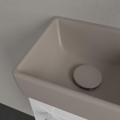 Villeroy & Boch Avento fontein - 36x22cm L - 1 kraangat - zonder overloop CeramicPlus - almond (beige)