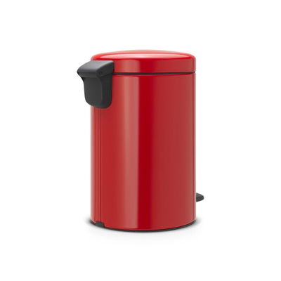 Brabantia NewIcon Poubelle à pédale - 12 litres - seau intérieur en plastique - passion red