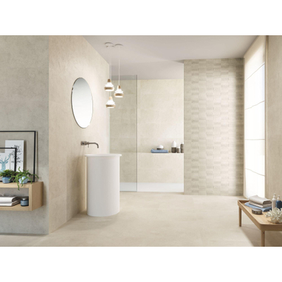 ÉCHANTILLON Terravito Aderno carreau mural - 40x120cm - Rectangle - 11mm - rectifié - effet béton - Arkety taupe